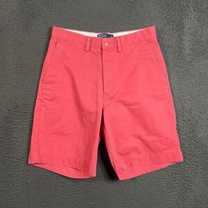 Polo Ralph Lauren Shorts Mens 30 Red Prospect Fit Chino Flat Front Preppy